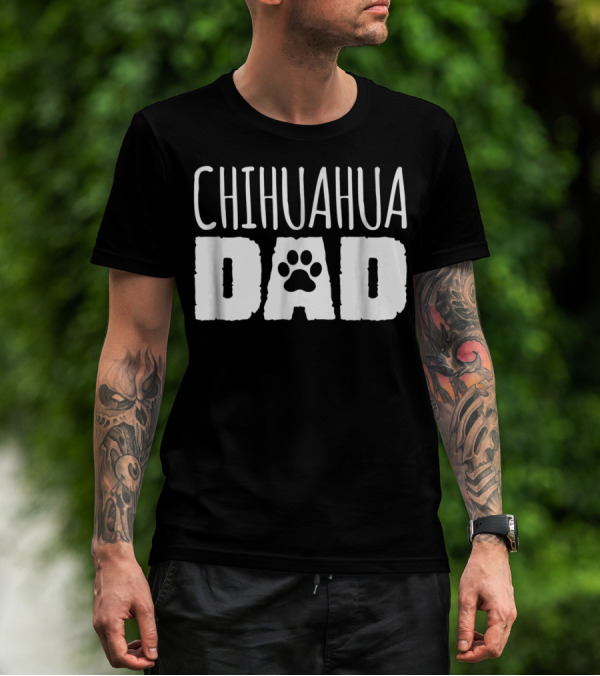 Chihuahua Dad Paw Prints T-Shirt