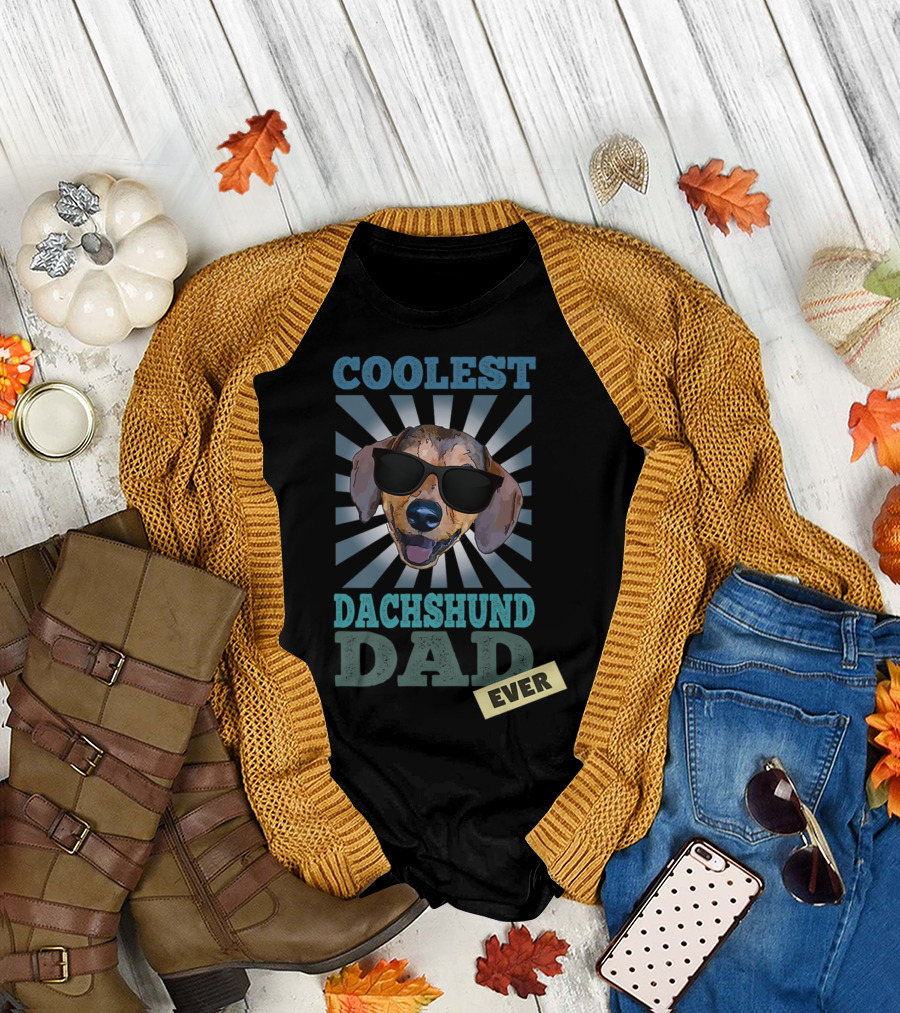 COOLEST DACHSHUND DAD EVER T-Shirt