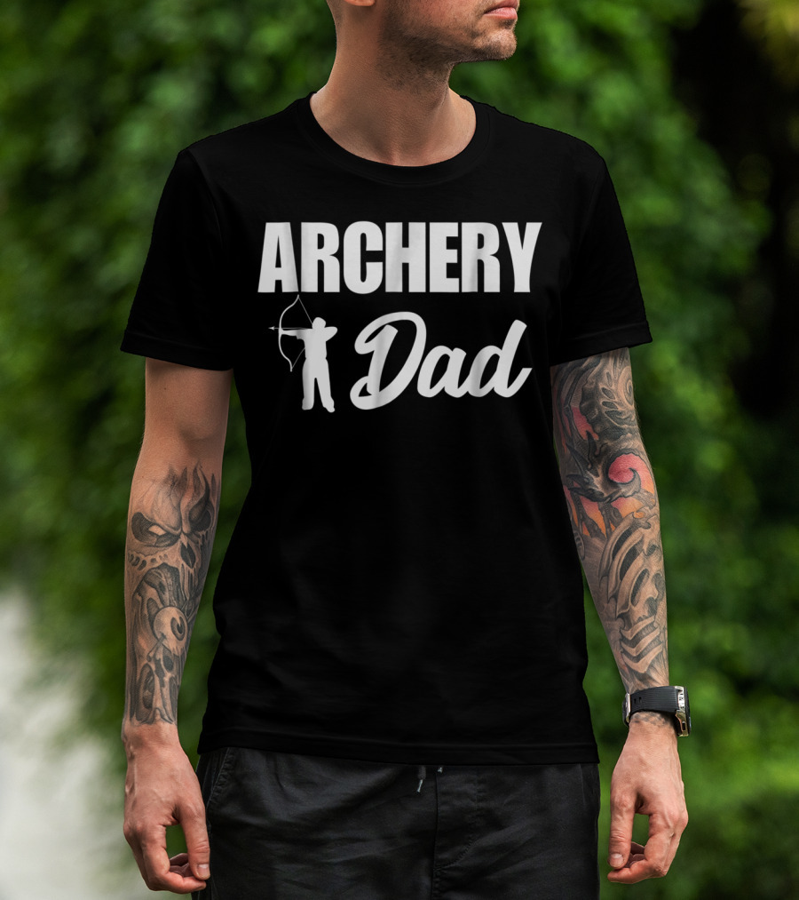 ARCHERY DAD Funny Bowman Archer Novelty T-Shirt