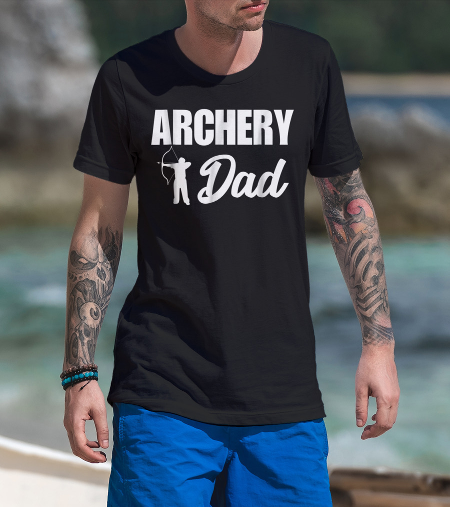 ARCHERY DAD Funny Bowman Archer Novelty T-Shirt