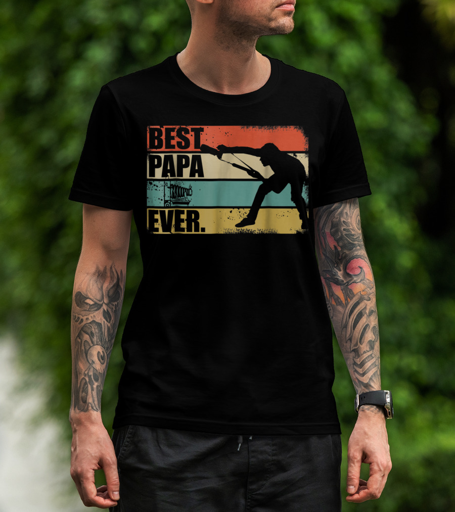 Best Papa Ever Retro Photographer T-Shirt