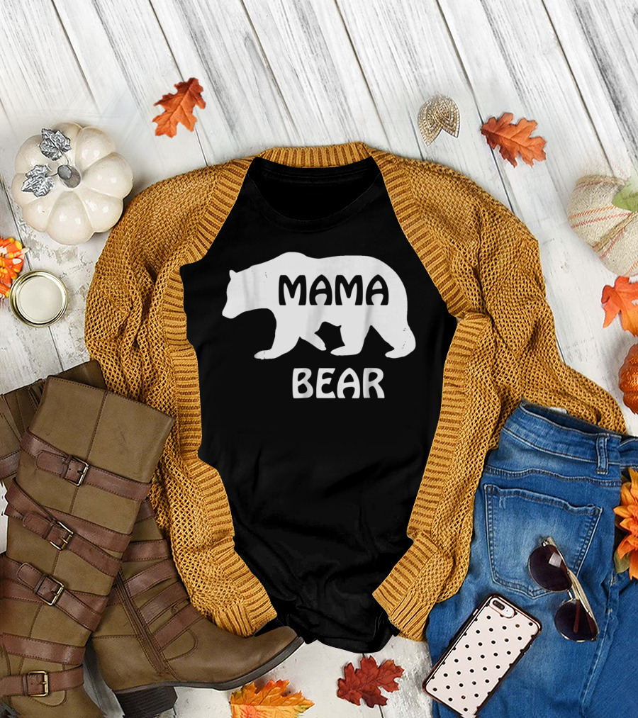 Mama Bear Ideas Cute Women Bear T-Shirt
