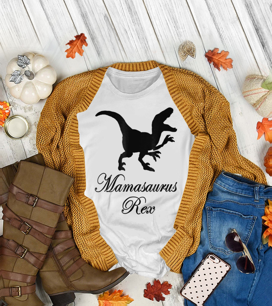Mamasaurus Rex Dinosaur Mom Mama Rex T-Shirt