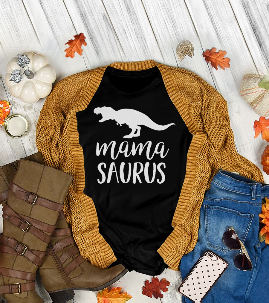 Mamasaurus Dinosaur Mom Mama Saurus T-Rex T-Shirt