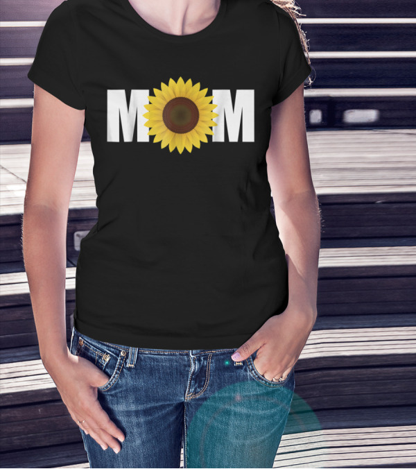 MOM Sunflower Floral T-Shirt