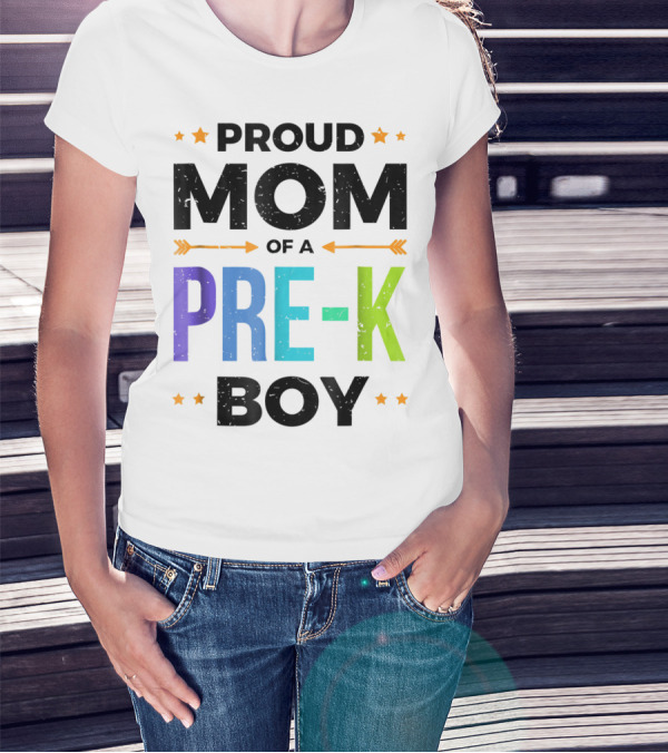 Proud Mom Of A Pre-K Boy Back To School T-Shirt