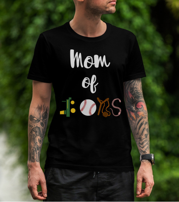 Mom Of Boys Sports T-Shirt
