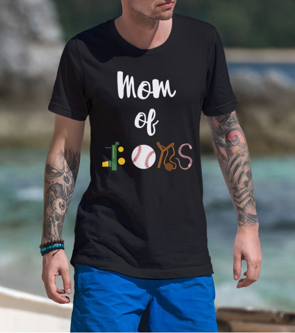 Mom Of Boys Sports T-Shirt