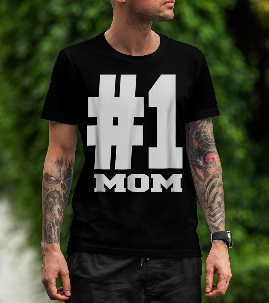1 Mom Tees Number One Mom Fancy S68 T-Shirt