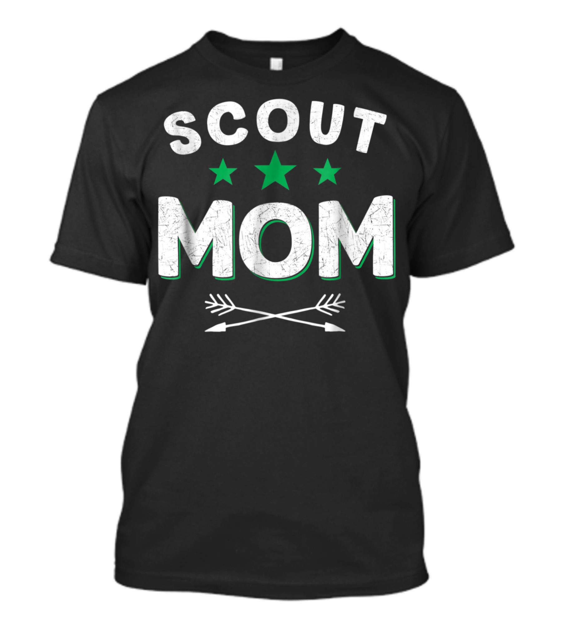 Scout Mom With Stars And Arrows Camping Scouting T-Shirt