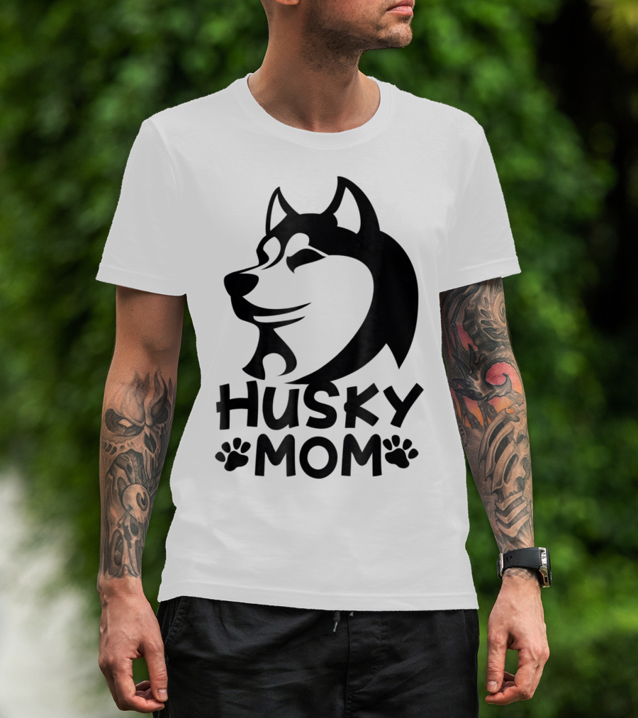 Husky Mom Siberian Husky Lovers I Love My Husky T-Shirt