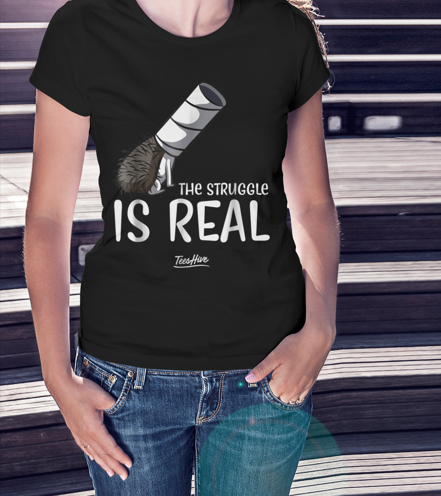 The Struggle Is Real Hedgehog TeesHive Funny Lover 15 T-Shirt