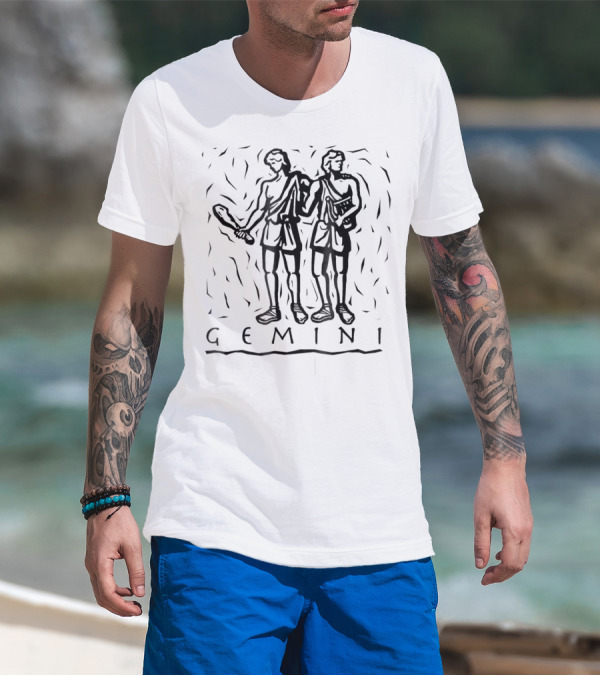 Gemini Zodiac Sign Astrology Horoscope Birthday Twins T-Shirt