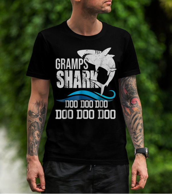 Gramps Shark Doo Doo Doo Mother Mom Grandma Halloween Christmas43 T-Shirt