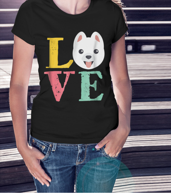 LOVE Pomeranian Dog Pom Owner Puppies Mom And Dad15 T-Shirt