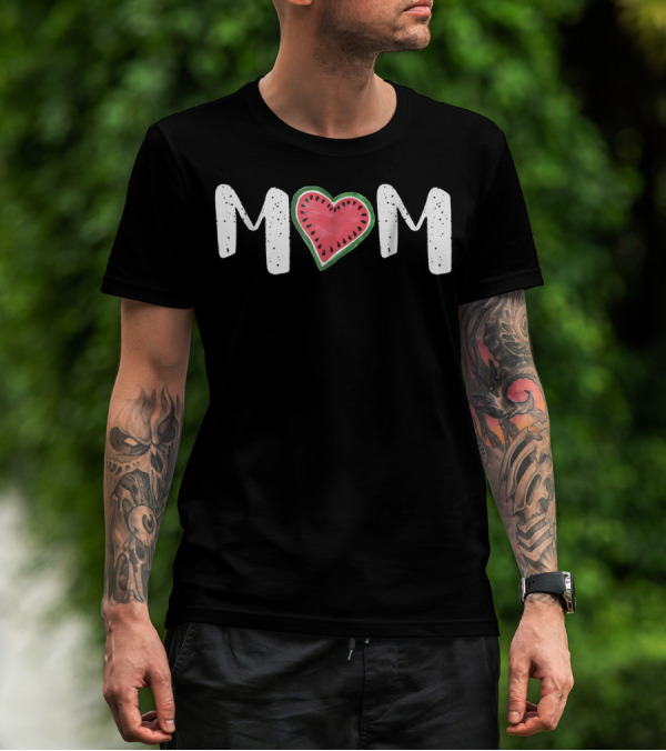 Mom Heart Watermelon T-Shirt