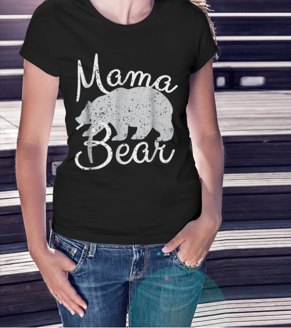 Mama Bear Vintage Retro Bear T-Shirt
