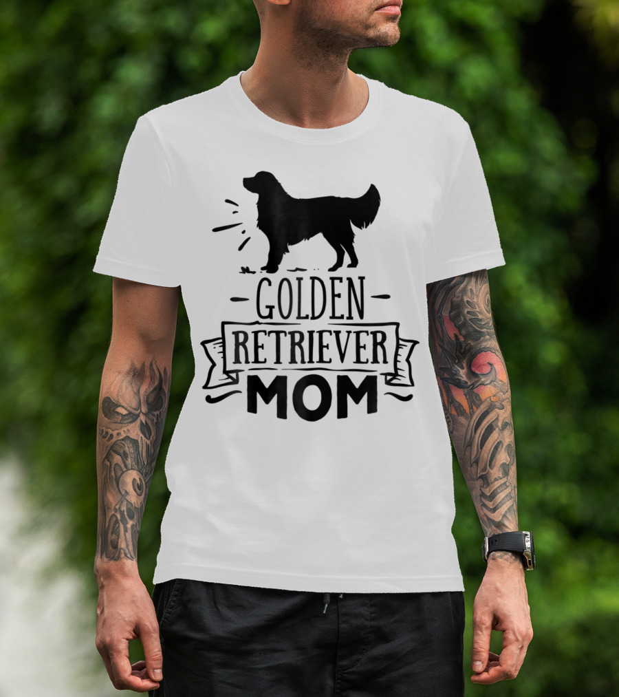Golden Retriever Mom Puppy Mother Love Dog T-Shirt