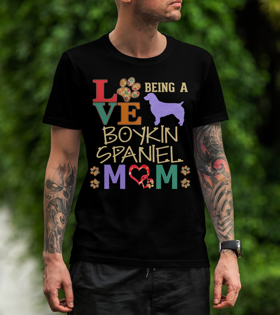 Love Being A Boykin Spaniel Mom T-Shirt