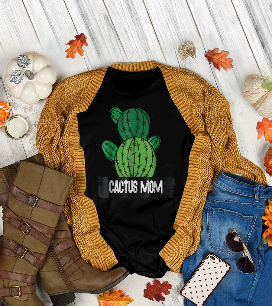 Cactus MOM Cactus Lover Nature Botanical T-Shirt