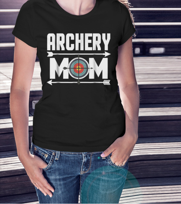 Archery Mom Target Board Arrow Humor T-Shirt