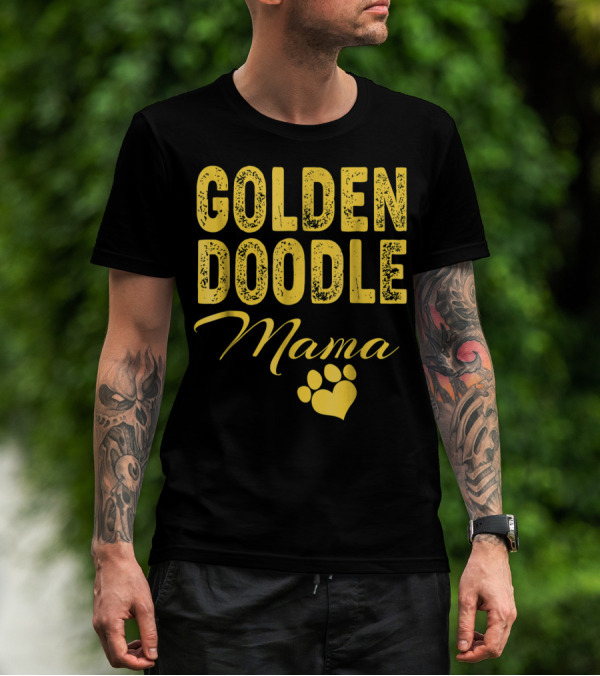 Goldendoodle Mama Paw Print Fun Idea8 T-Shirt