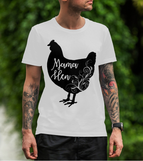 Mama Hen Chicken Floral T-Shirt