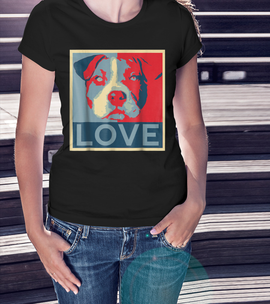 LOVE Pitbull Pit Bull Lovers T-Shirt
