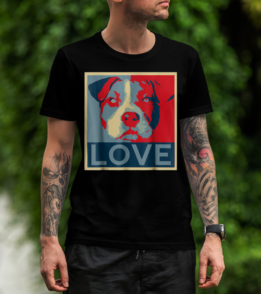 LOVE Pitbull Pit Bull Lovers T-Shirt