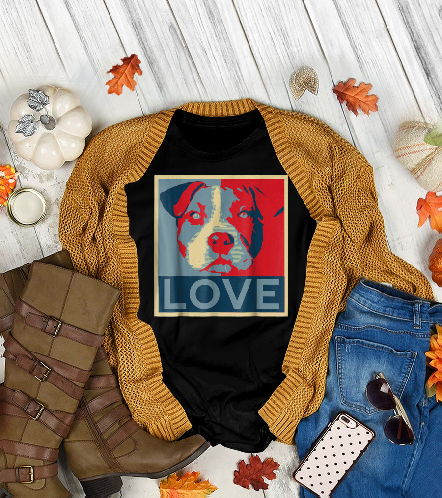 LOVE Pitbull Pit Bull Lovers T-Shirt