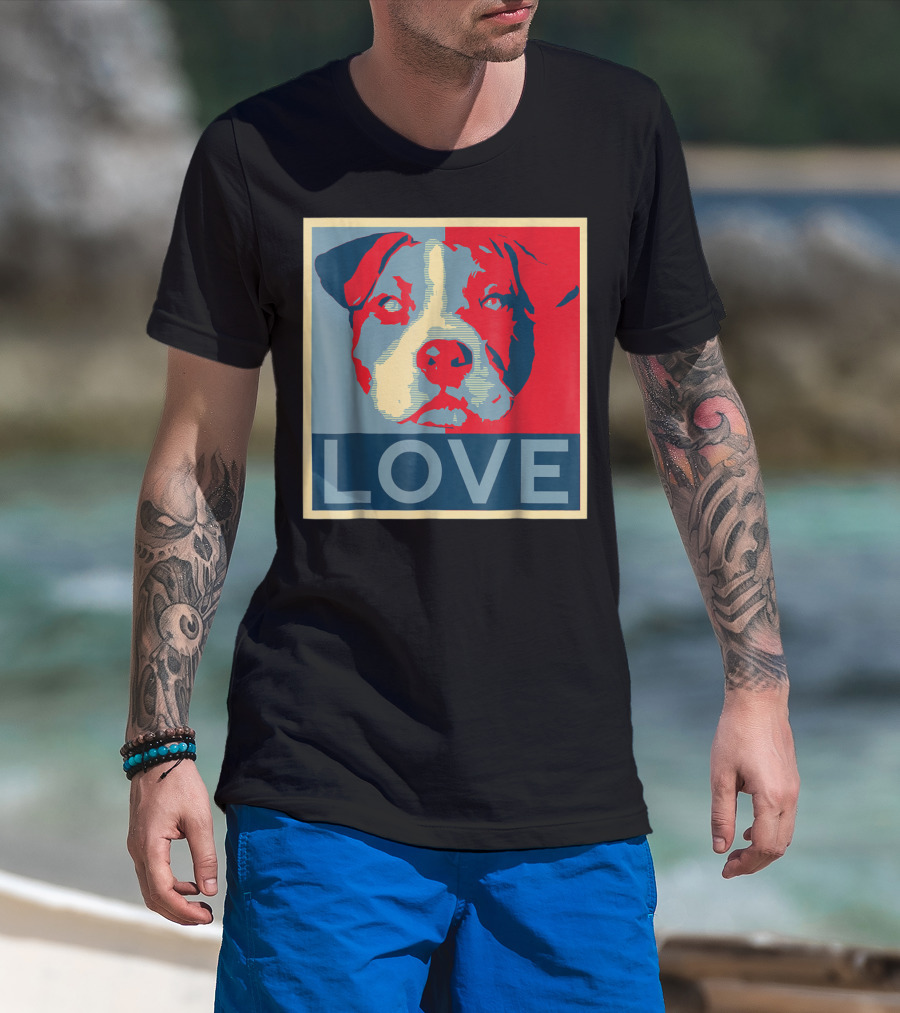 LOVE Pitbull Pit Bull Lovers T-Shirt