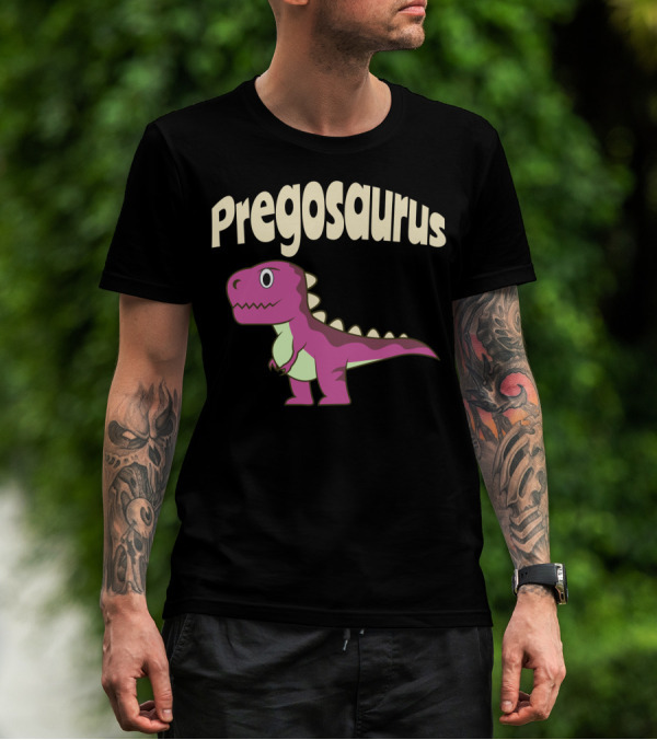 Pregosaurus Dinosaur Mom Pregnancy Baby Long T-Shirt