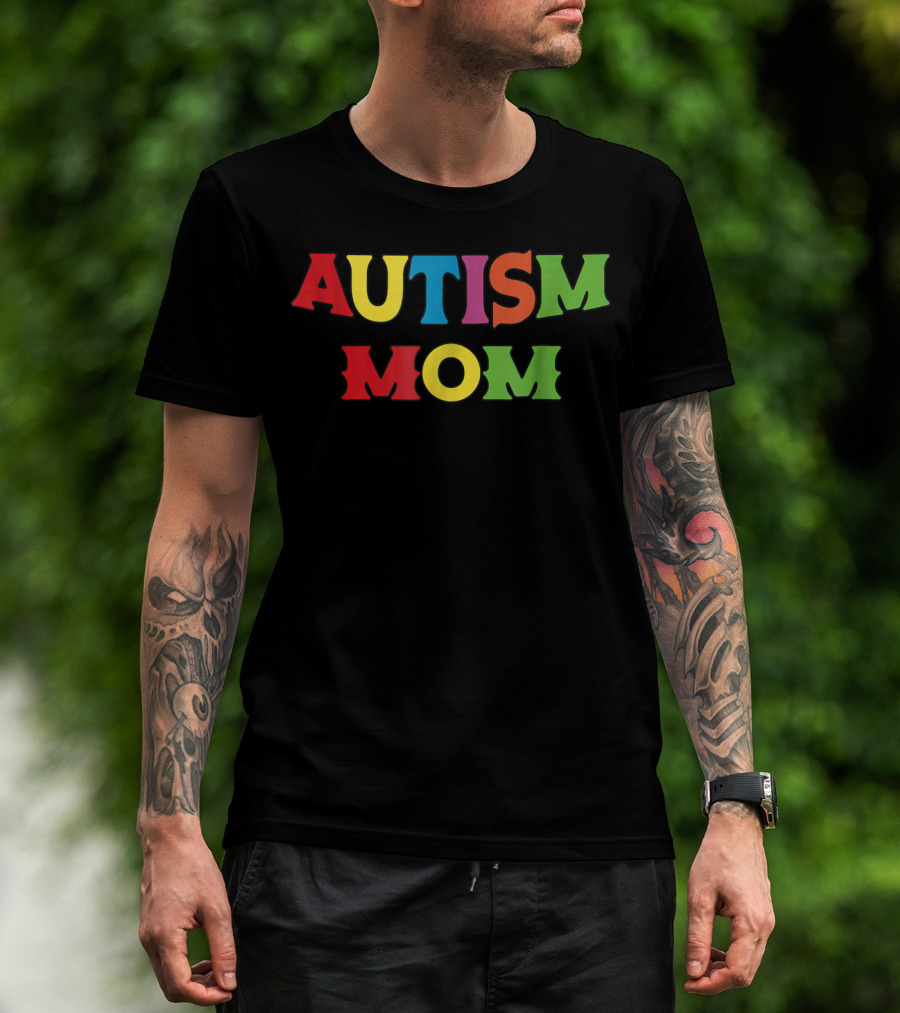 Autism Mom Autism Awareness Rainbow69 T-Shirt