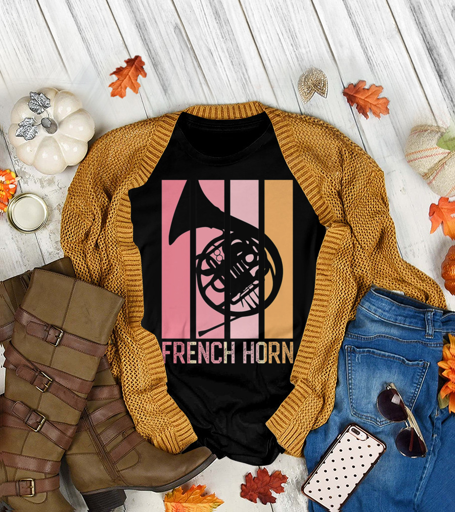 Band Mom Marching French Horn School75 T-Shirt