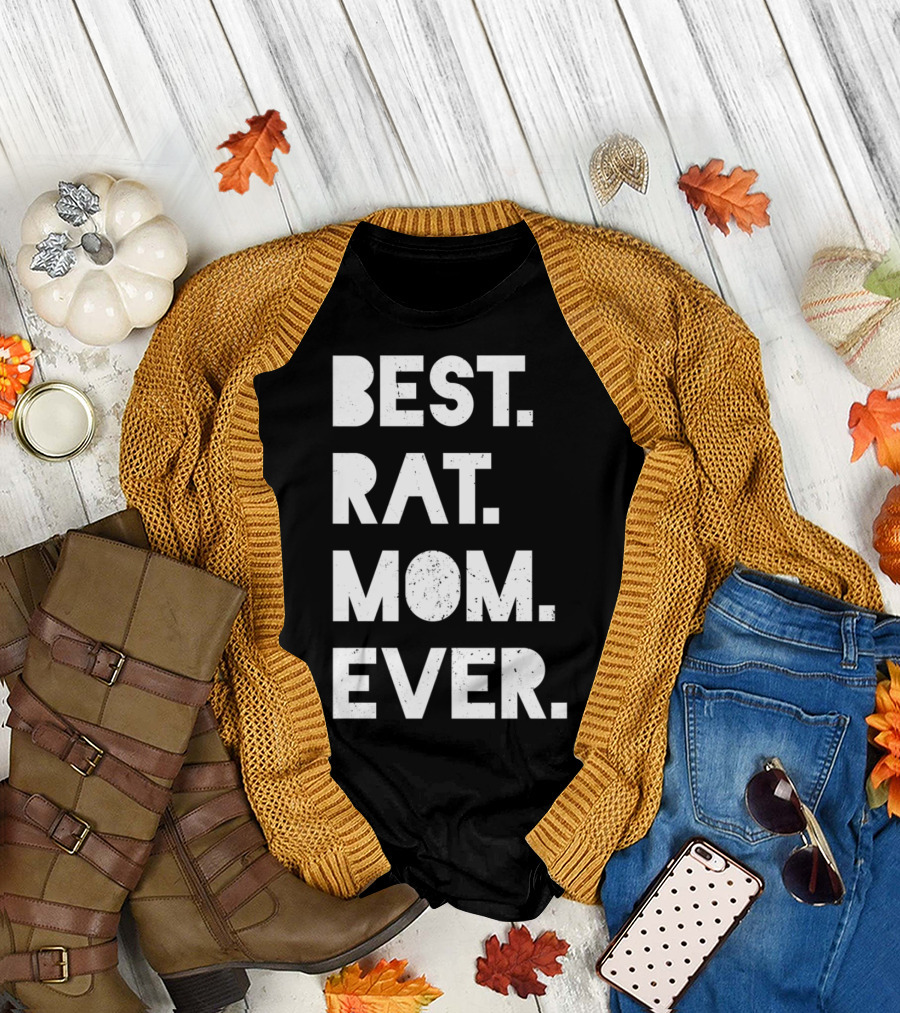 BEST RAT MOM EVER Funny Womens Pet T-Shirt