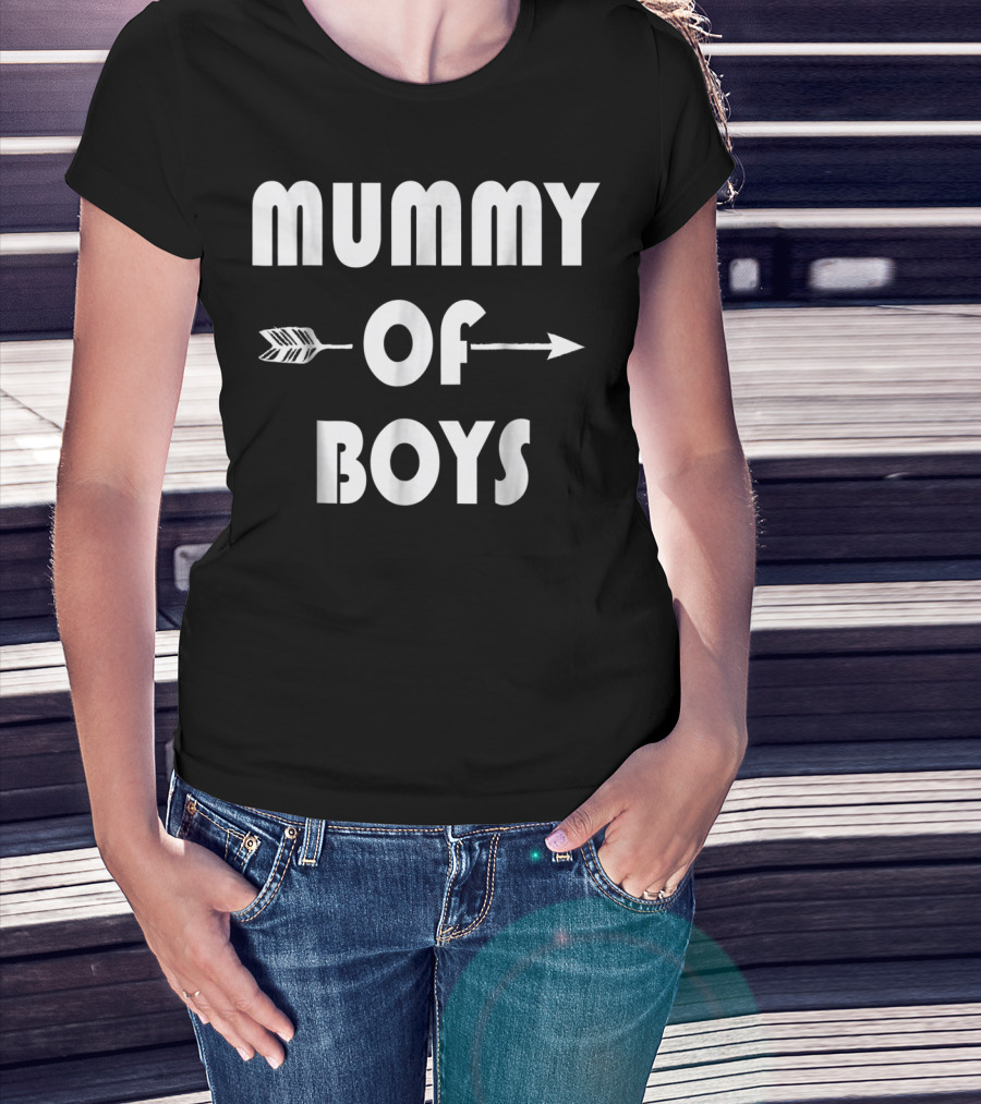 Mummy Of Boys Arrow Motif T-Shirt
