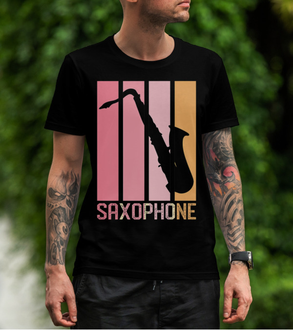 Saxophone Band Mom Marching Band School Music T-Shirt