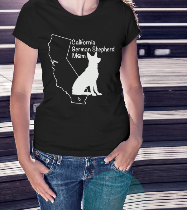 California German Shepherd Mom T-Shirt