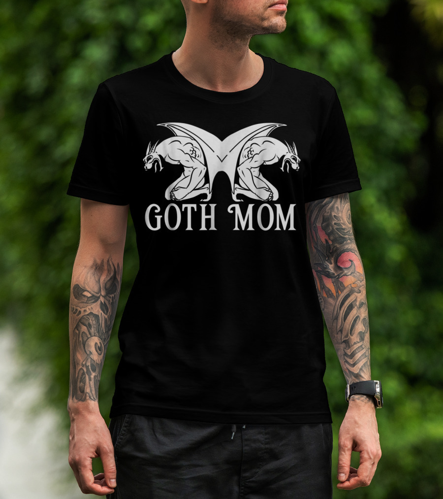 Goth Mom Gargoyle Embrace T-Shirt