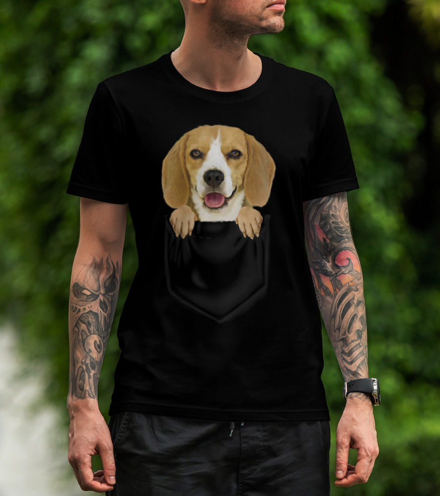 Beagle In Your Pocket Beagle Mom Loves87 T-Shirt