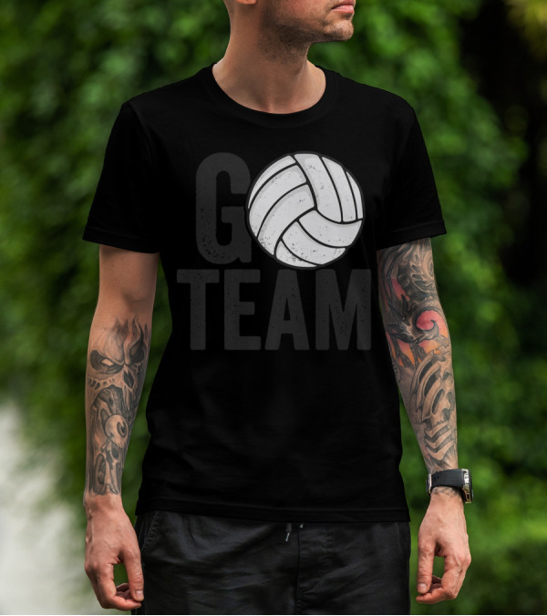 Go Team Volleyball Player Team Coach Family16 Volleyball T-Shirt