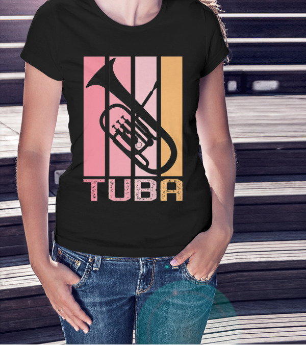 Band Mom Tuba Marching Band School Tuba T-Shirt