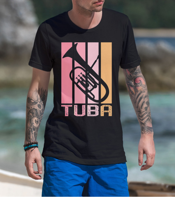 Band Mom Tuba Marching Band School Tuba T-Shirt