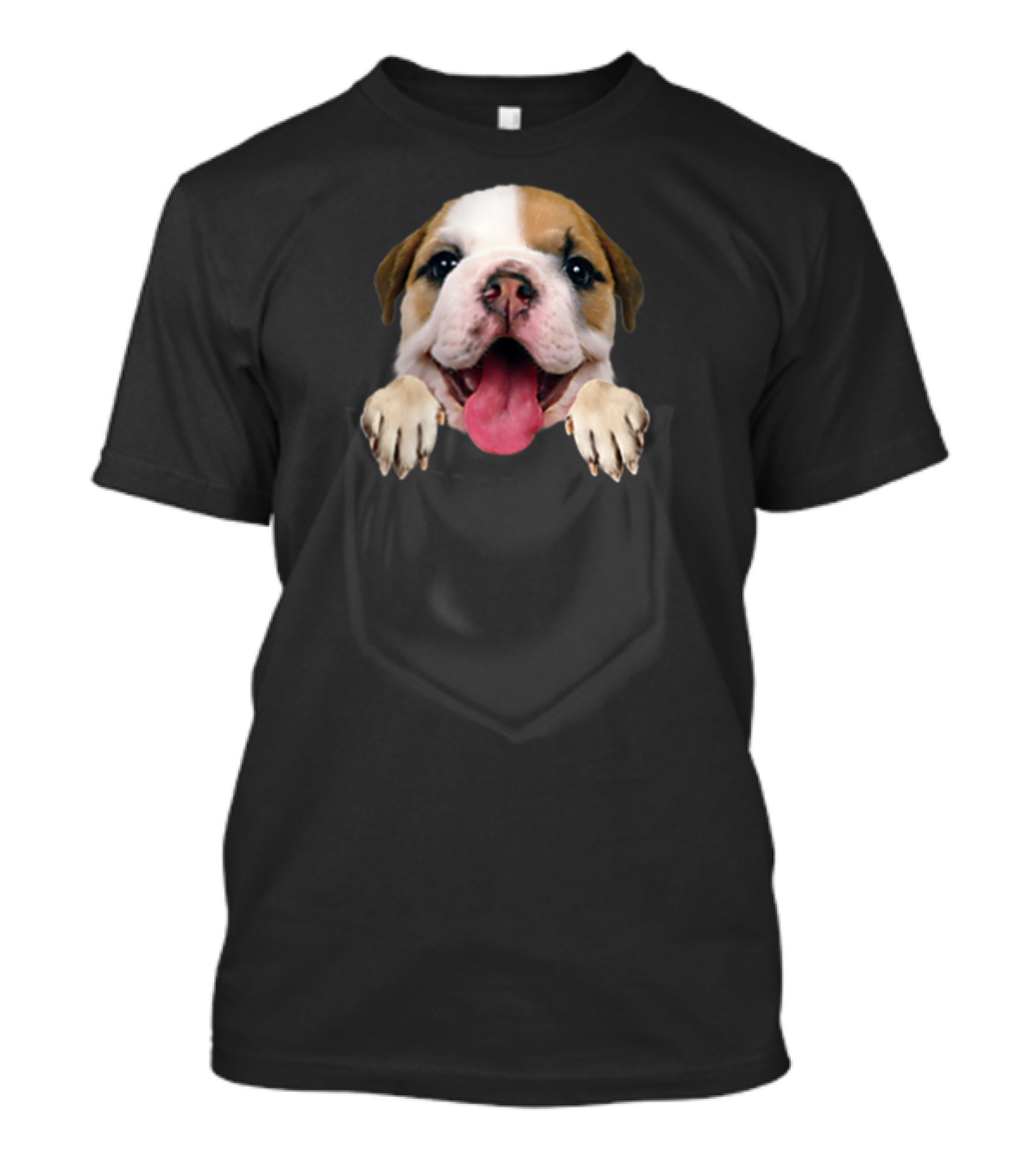 Bulldog In Your Front Pocket Bulldog Mom Loves 75 T-Shirt