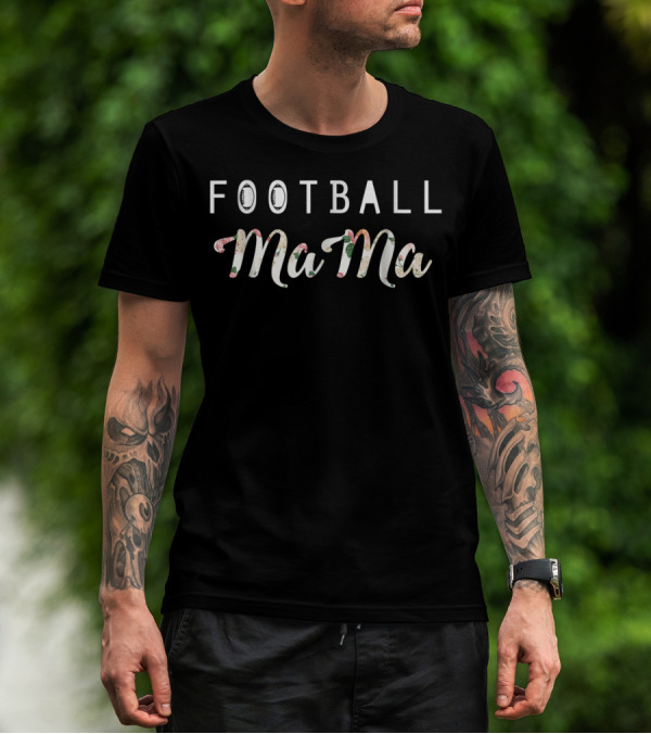 Football Mama Proud Mom Game Day T-Shirt