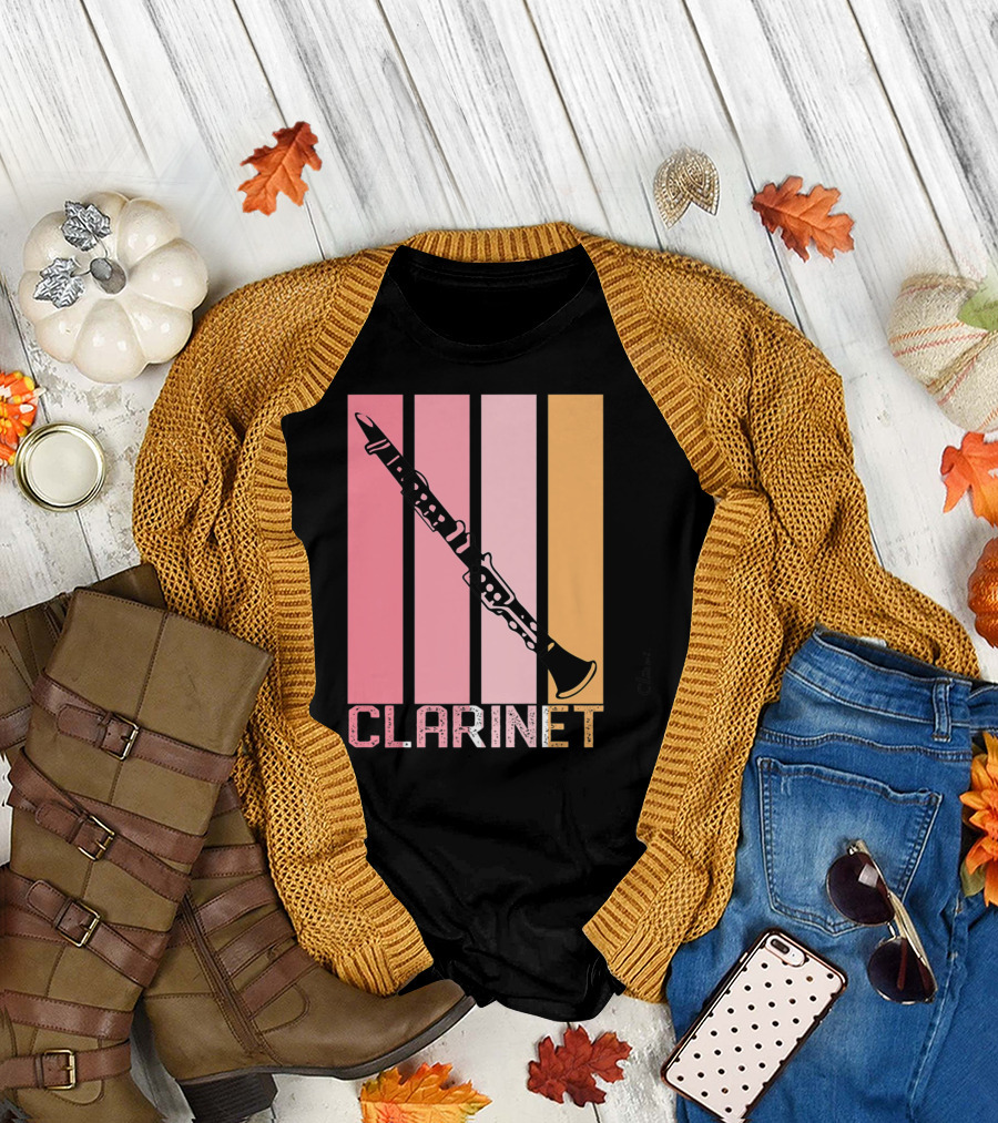 Band Mom Clarinet Marching Band School Clarinet T-Shirt
