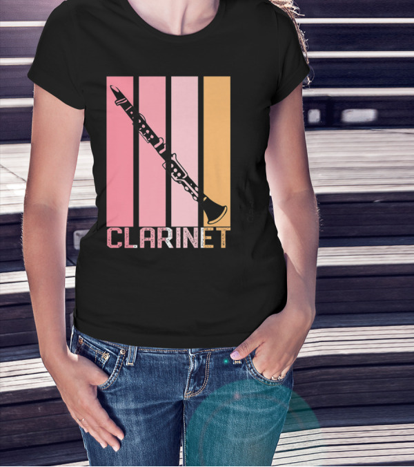 Band Mom Clarinet Marching Band School Clarinet T-Shirt