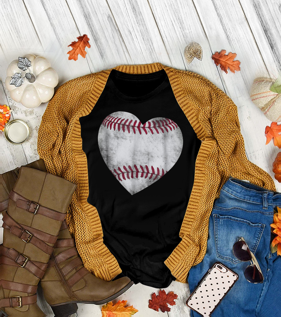 Baseball Heart Baseball And Family81 Vintage Stitching T-Shirt