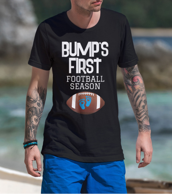 Bump's First Football Season New Mom To Be T-Shirt