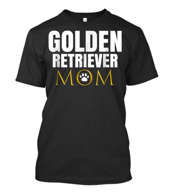 Golden Retriever Mom Dog Appreciation Day Paw Prints T-Shirt